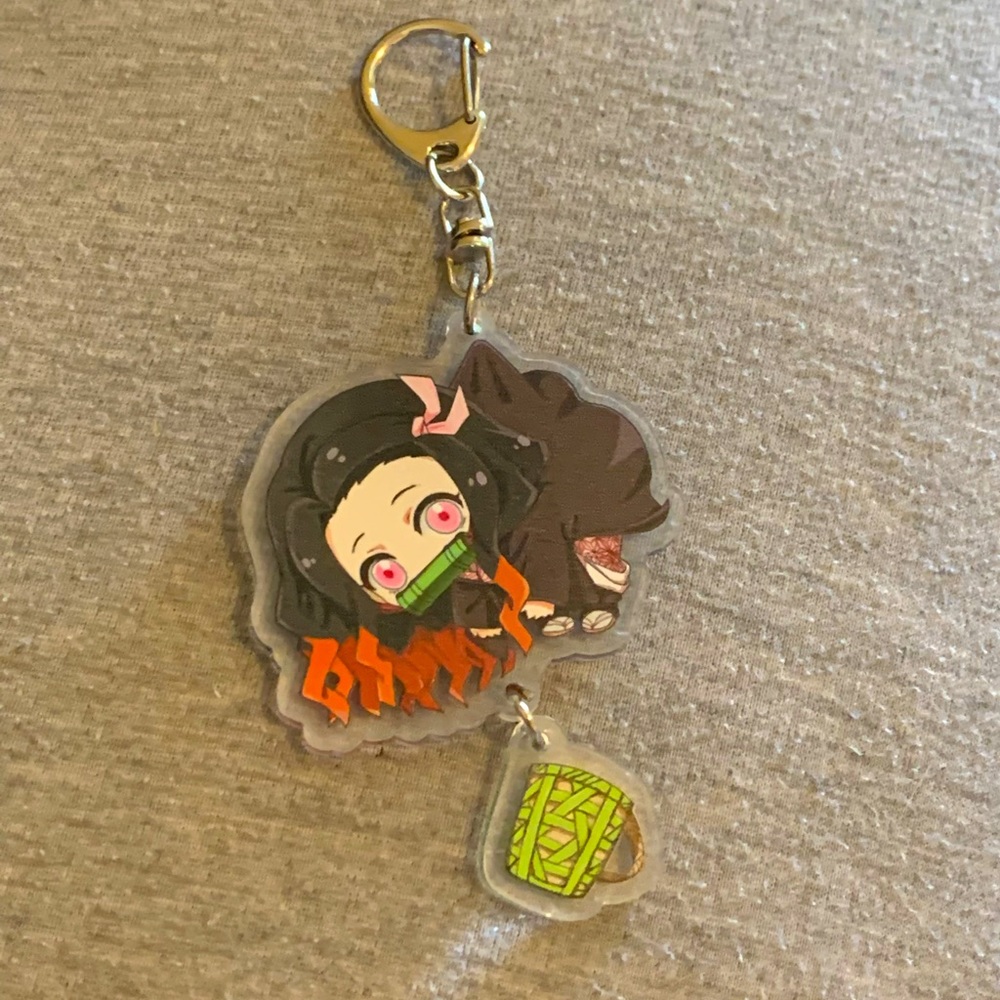 Demon Slayer Anime Nezuko Kamado Charm Keychain
